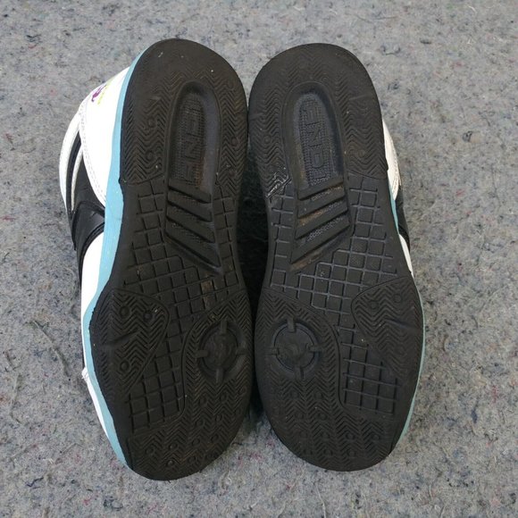 AND1 Girls Shoes Size 1Y Pre School Kids Basketball Sneakers White Black Blue - Picture 2 of 10
